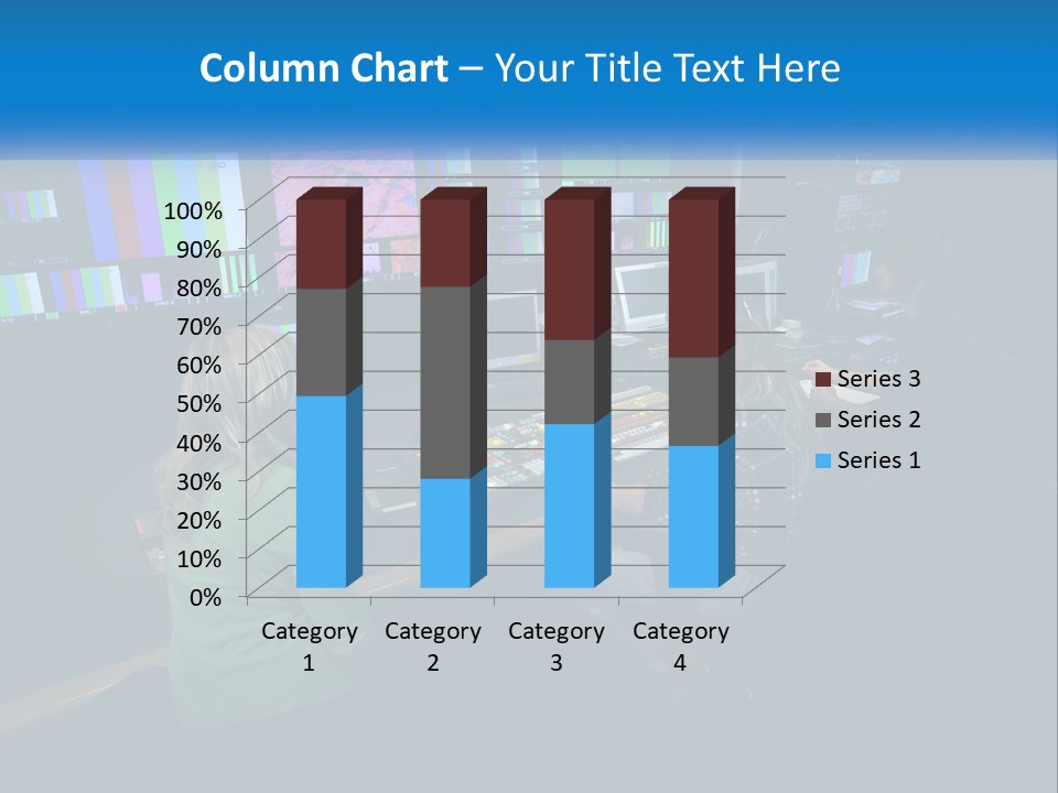 A Group Of People Sitting At A Desk With Computers PowerPoint Template