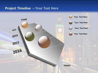 The Big Ben Clock Tower Towering Over The City Of London At Night PowerPoint Template