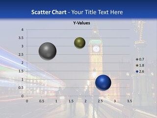 The Big Ben Clock Tower Towering Over The City Of London At Night PowerPoint Template