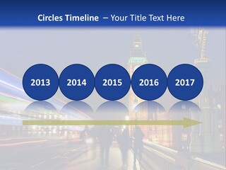 The Big Ben Clock Tower Towering Over The City Of London At Night PowerPoint Template