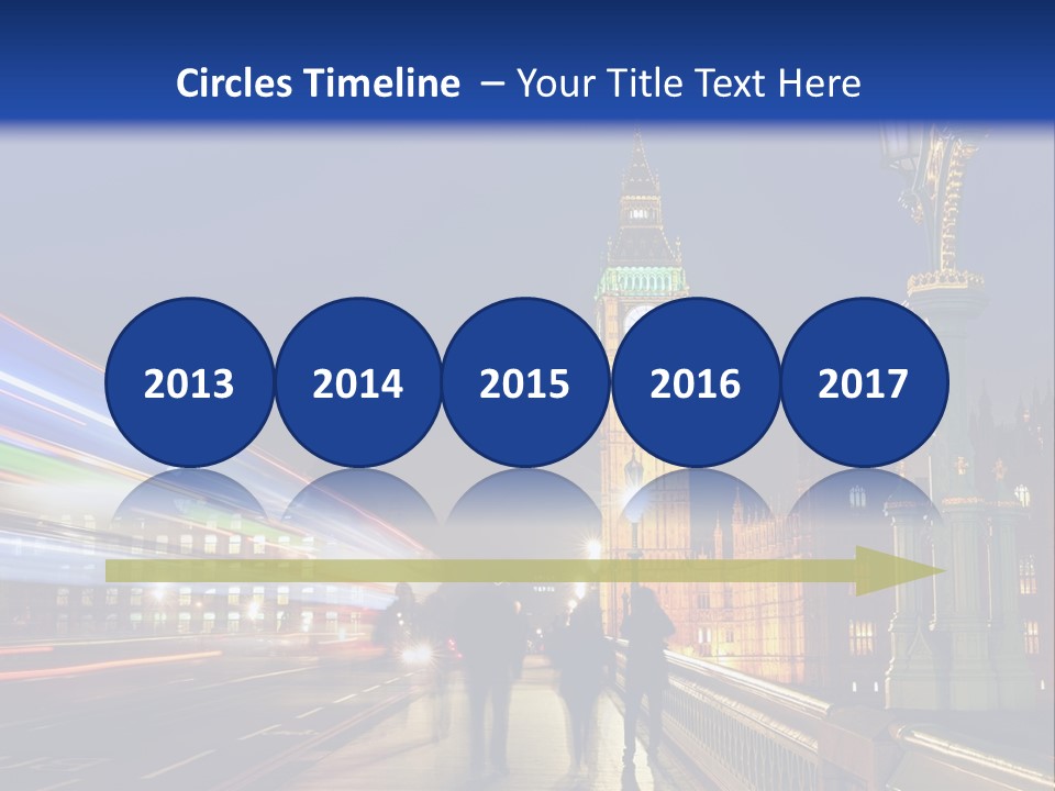 The Big Ben Clock Tower Towering Over The City Of London At Night PowerPoint Template