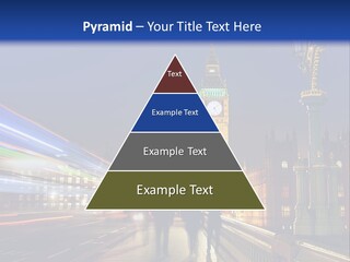 The Big Ben Clock Tower Towering Over The City Of London At Night PowerPoint Template