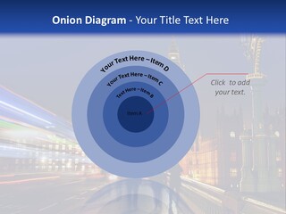 The Big Ben Clock Tower Towering Over The City Of London At Night PowerPoint Template
