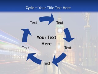 The Big Ben Clock Tower Towering Over The City Of London At Night PowerPoint Template