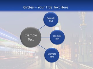 The Big Ben Clock Tower Towering Over The City Of London At Night PowerPoint Template