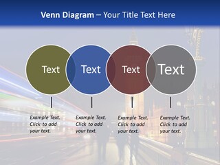 The Big Ben Clock Tower Towering Over The City Of London At Night PowerPoint Template