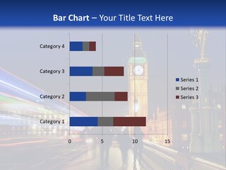 The Big Ben Clock Tower Towering Over The City Of London At Night PowerPoint Template