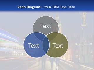The Big Ben Clock Tower Towering Over The City Of London At Night PowerPoint Template