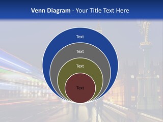 The Big Ben Clock Tower Towering Over The City Of London At Night PowerPoint Template