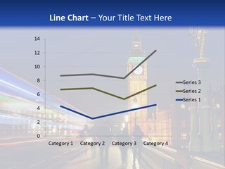 The Big Ben Clock Tower Towering Over The City Of London At Night PowerPoint Template