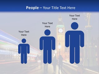 The Big Ben Clock Tower Towering Over The City Of London At Night PowerPoint Template