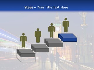 The Big Ben Clock Tower Towering Over The City Of London At Night PowerPoint Template