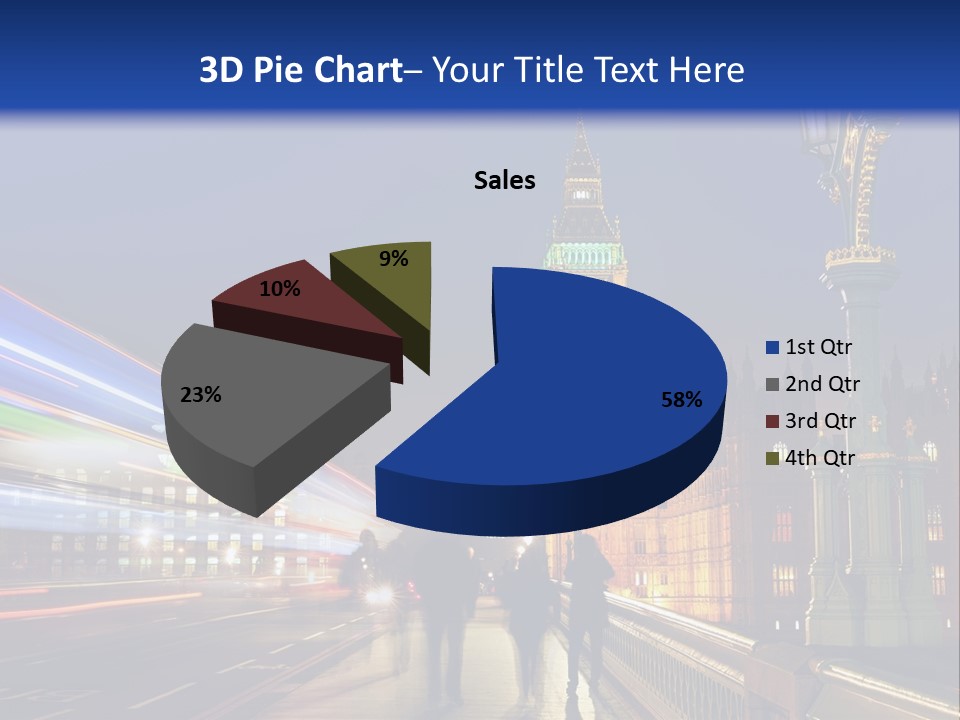 The Big Ben Clock Tower Towering Over The City Of London At Night PowerPoint Template