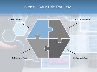 A Man In A Business Suit Holding His Hand Out In Front Of A Server Server PowerPoint Template