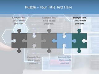 A Man In A Business Suit Holding His Hand Out In Front Of A Server Server PowerPoint Template