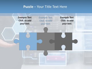 A Man In A Business Suit Holding His Hand Out In Front Of A Server Server PowerPoint Template