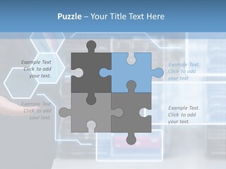 A Man In A Business Suit Holding His Hand Out In Front Of A Server Server PowerPoint Template