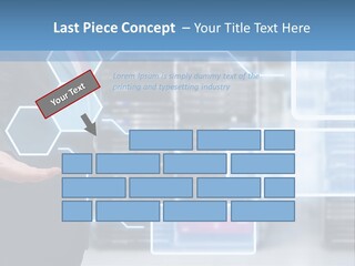 A Man In A Business Suit Holding His Hand Out In Front Of A Server Server PowerPoint Template