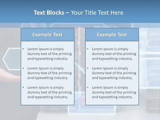 A Man In A Business Suit Holding His Hand Out In Front Of A Server Server PowerPoint Template
