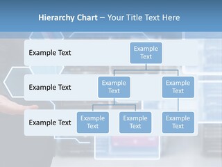 A Man In A Business Suit Holding His Hand Out In Front Of A Server Server PowerPoint Template