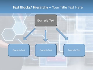 A Man In A Business Suit Holding His Hand Out In Front Of A Server Server PowerPoint Template
