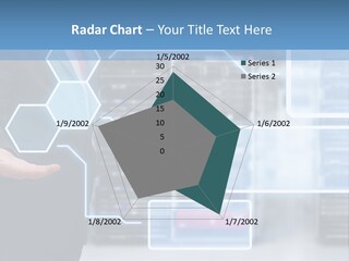 A Man In A Business Suit Holding His Hand Out In Front Of A Server Server PowerPoint Template