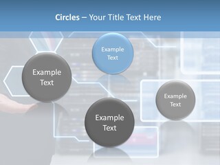 A Man In A Business Suit Holding His Hand Out In Front Of A Server Server PowerPoint Template