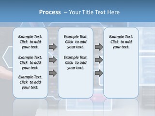 A Man In A Business Suit Holding His Hand Out In Front Of A Server Server PowerPoint Template