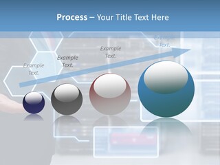 A Man In A Business Suit Holding His Hand Out In Front Of A Server Server PowerPoint Template