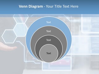 A Man In A Business Suit Holding His Hand Out In Front Of A Server Server PowerPoint Template