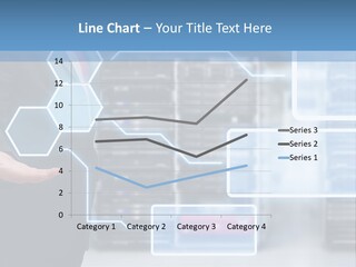 A Man In A Business Suit Holding His Hand Out In Front Of A Server Server PowerPoint Template