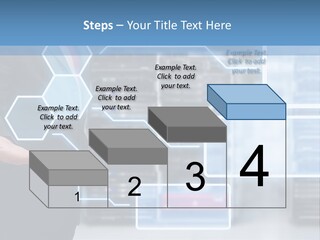 A Man In A Business Suit Holding His Hand Out In Front Of A Server Server PowerPoint Template
