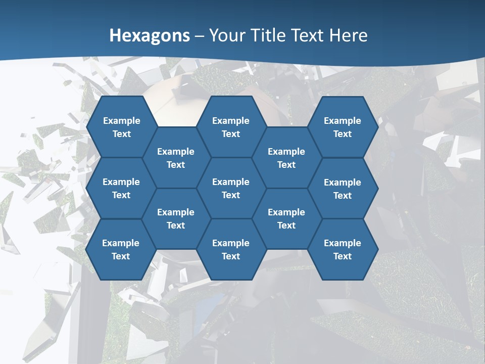 A Soccer Ball Is Breaking Through A Wall PowerPoint Template