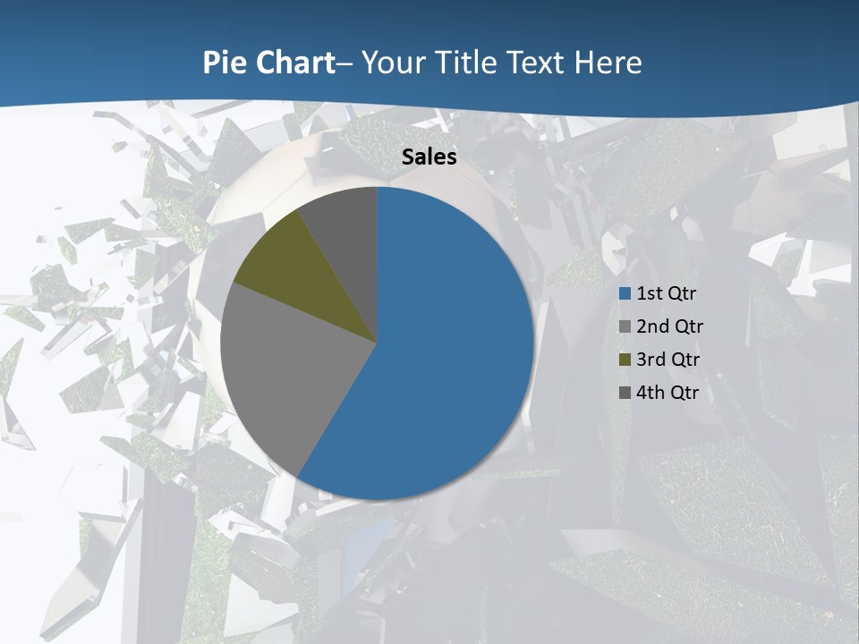 A Soccer Ball Is Breaking Through A Wall PowerPoint Template