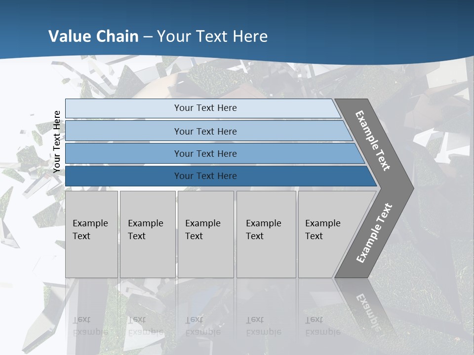 A Soccer Ball Is Breaking Through A Wall PowerPoint Template