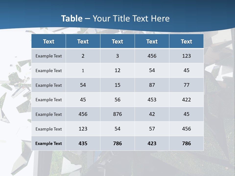 A Soccer Ball Is Breaking Through A Wall PowerPoint Template