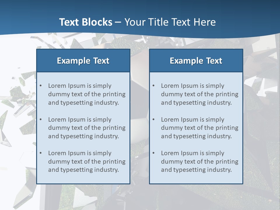 A Soccer Ball Is Breaking Through A Wall PowerPoint Template