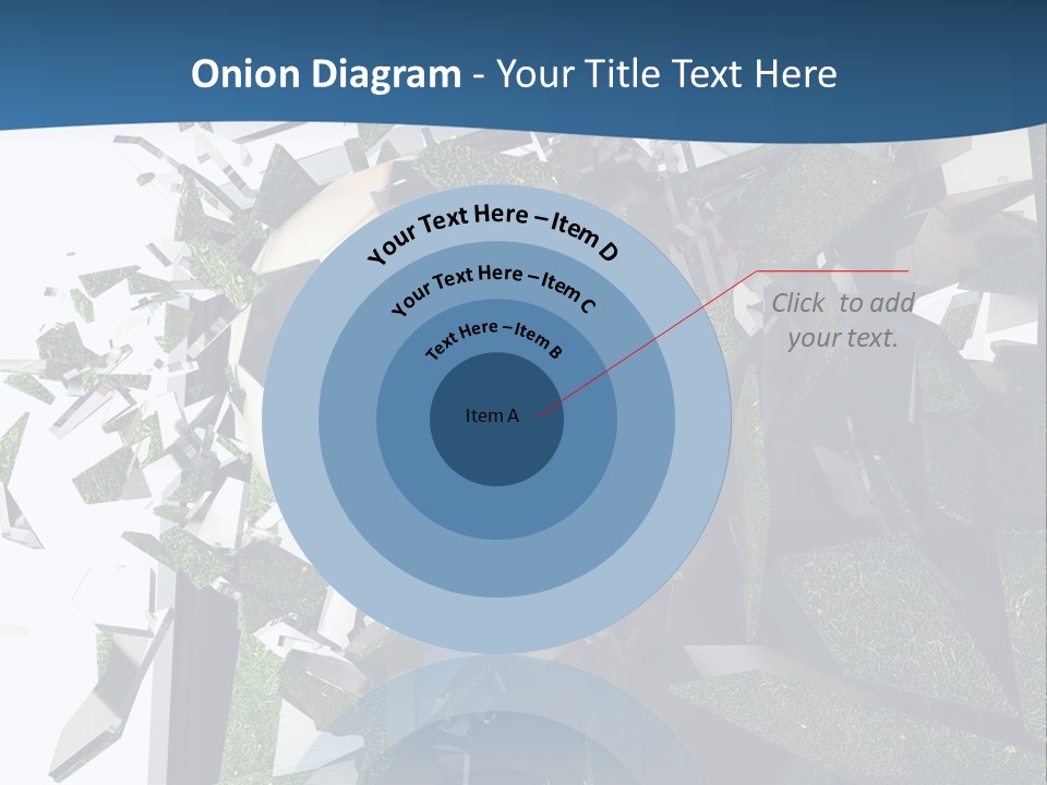 A Soccer Ball Is Breaking Through A Wall PowerPoint Template