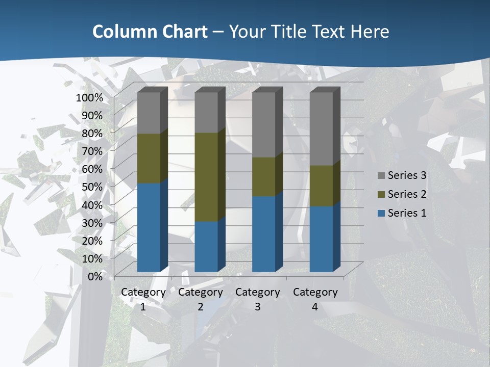 A Soccer Ball Is Breaking Through A Wall PowerPoint Template