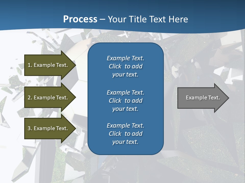 A Soccer Ball Is Breaking Through A Wall PowerPoint Template