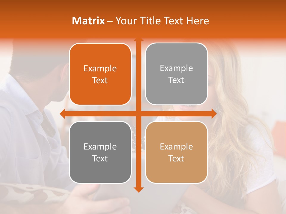 A Man And A Woman Sitting On A Couch Looking At A Remote Control PowerPoint Template