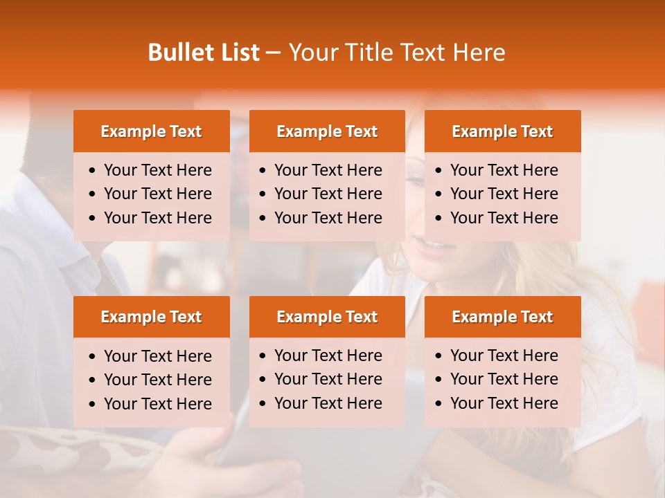 A Man And A Woman Sitting On A Couch Looking At A Remote Control PowerPoint Template