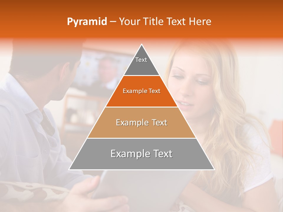 A Man And A Woman Sitting On A Couch Looking At A Remote Control PowerPoint Template