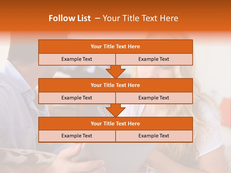A Man And A Woman Sitting On A Couch Looking At A Remote Control PowerPoint Template