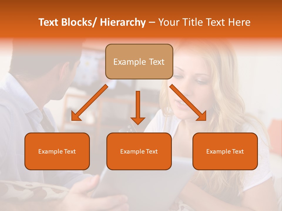 A Man And A Woman Sitting On A Couch Looking At A Remote Control PowerPoint Template