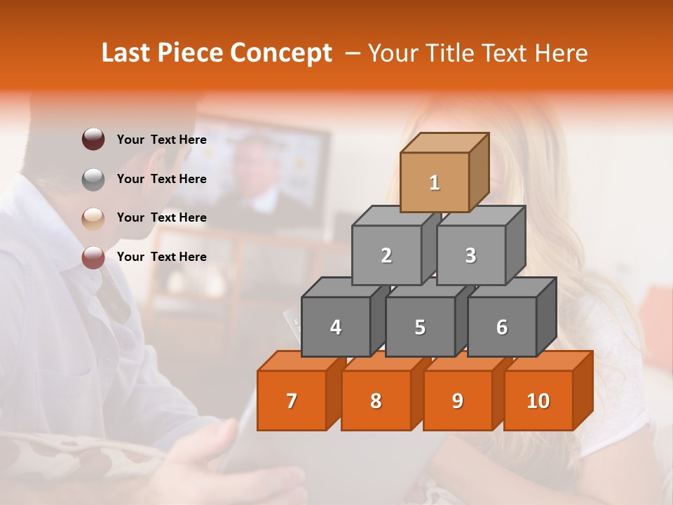 A Man And A Woman Sitting On A Couch Looking At A Remote Control PowerPoint Template