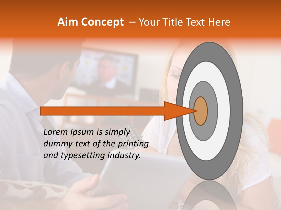 A Man And A Woman Sitting On A Couch Looking At A Remote Control PowerPoint Template