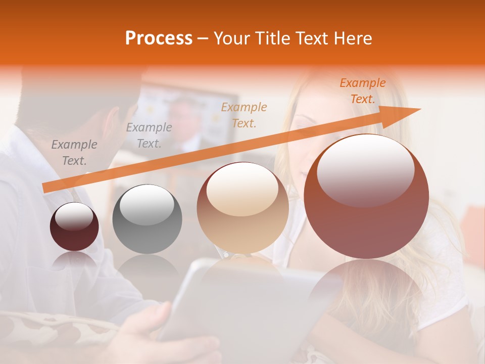 A Man And A Woman Sitting On A Couch Looking At A Remote Control PowerPoint Template