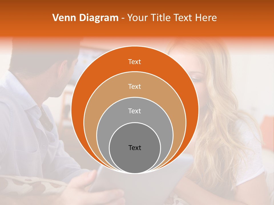 A Man And A Woman Sitting On A Couch Looking At A Remote Control PowerPoint Template