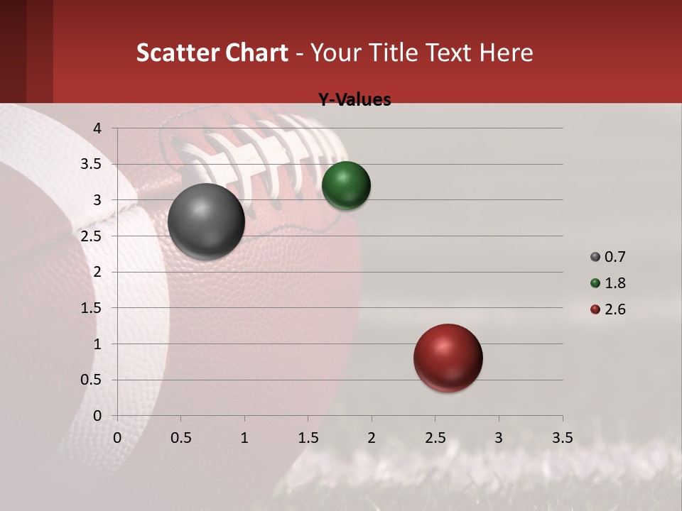 A Football Sitting On Top Of A Field PowerPoint Template